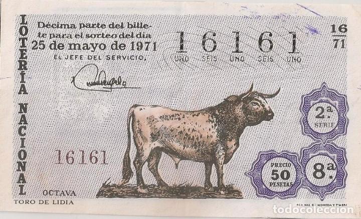 National Spanish Lottery: LOTER&Iacute;A NACIONAL 16161 25 MAYO 1971 SORTEO 16/71