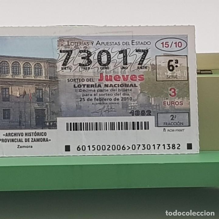 Lotteria Nationale Spagnola: LOTER&Iacute;A NACIONAL, SORTEO 15/10, 25 FEBRERO 2010, ARCHIVO HIST&Oacute;RICO PROVINCIAL ZAMORA, N&ordm; 73017