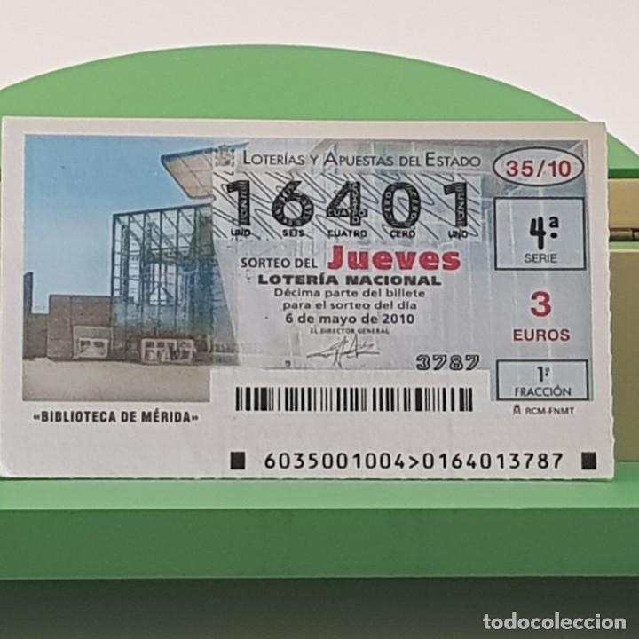 Lotaria Nacional: LOTER&Iacute;A NACIONAL, JUEVES, SORTEO 35/10, 6 MAYO 2010, BIBLIOTECA DE M&Eacute;RIDA , N&ordm; 16401