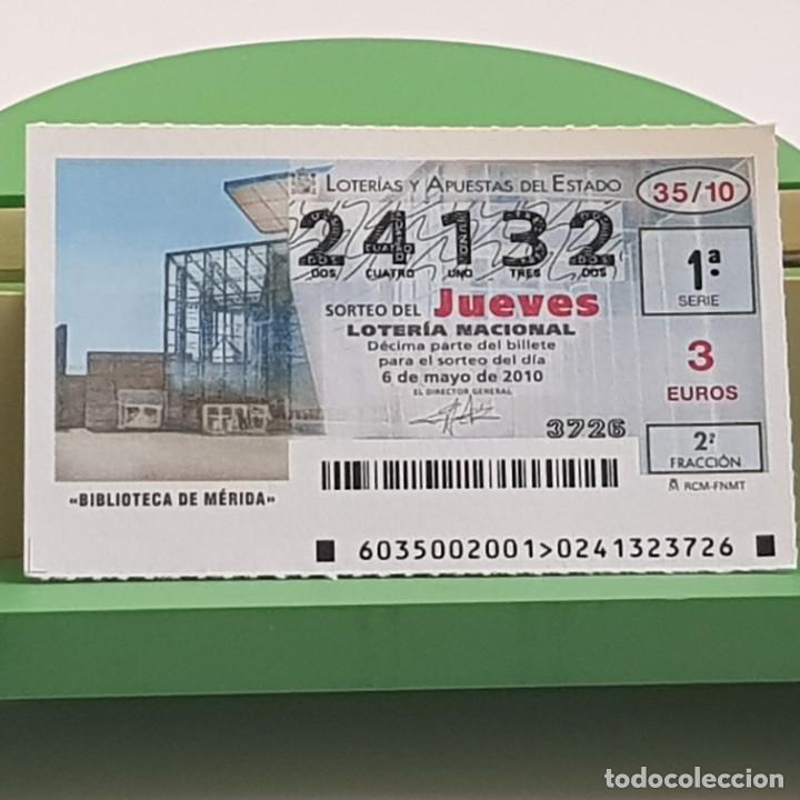 Lotaria Nacional: LOTER&Iacute;A NACIONAL, JUEVES, SORTEO 35/10, 6 MAYO 2010, BIBLIOTECA DE M&Eacute;RIDA , N&ordm; 24132