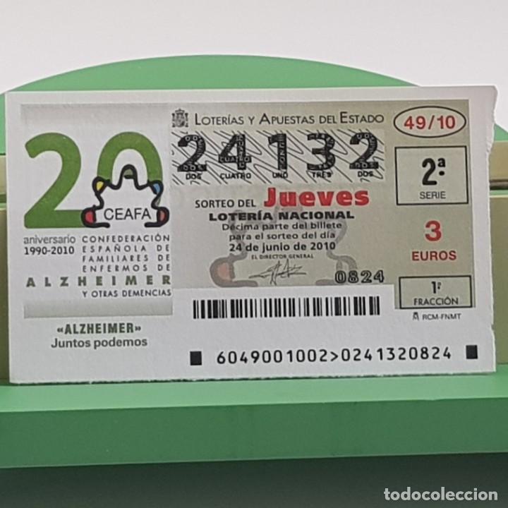 Nationale spanische Lotterie: LOTER&Iacute;A NACIONAL, JUEVES, SORTEO 49/10, 24 JUNIO 2010, ALZHEIMER JUNTOS PODEMOS, N&ordm; 24132