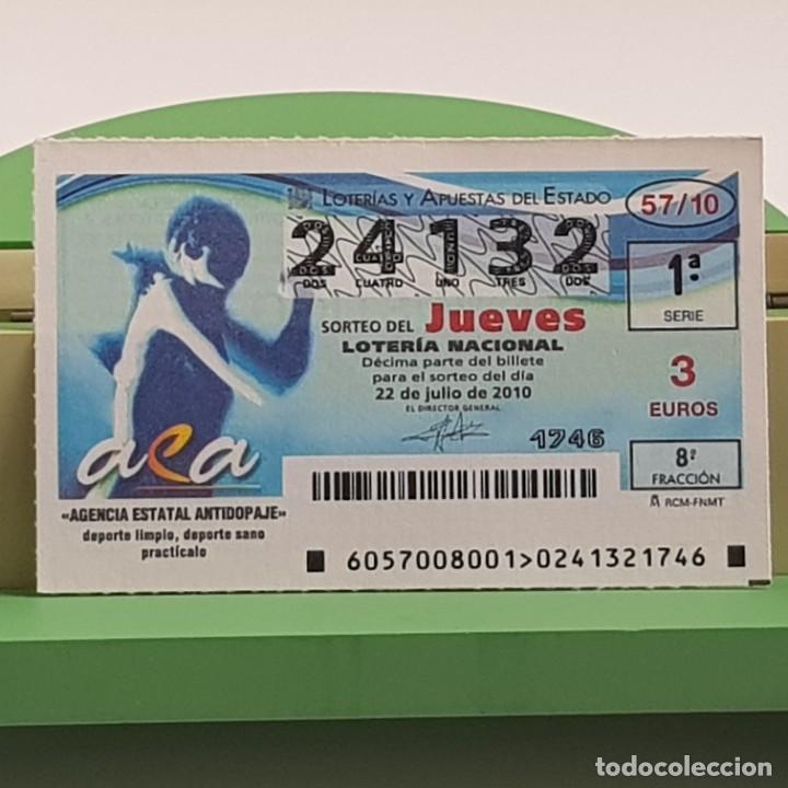 Lotteria Nationale Spagnola: LOTER&Iacute;A NACIONAL, JUEVES, SORTEO 57/10, 23 JULIO 2010, AGENCIA ESTATAL ANTIDOPAJE, N&ordm; 24132