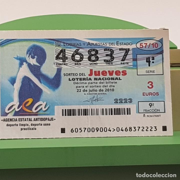National Spanish Lottery: LOTER&Iacute;A NACIONAL, JUEVES, SORTEO 57/10, 23 JULIO 2010, AGENCIA ESTATAL ANTIDOPAJE, N&ordm; 46837