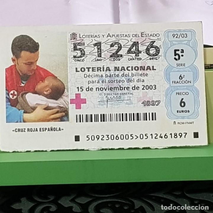 Loter&iacute;a Nacional: LOTERIA NACIONAL, SORTEO 92/03, 15 NOVIEMBRE 2003, CRUZ ROJA ESPA&Ntilde;OLA, N&ordm; 51246