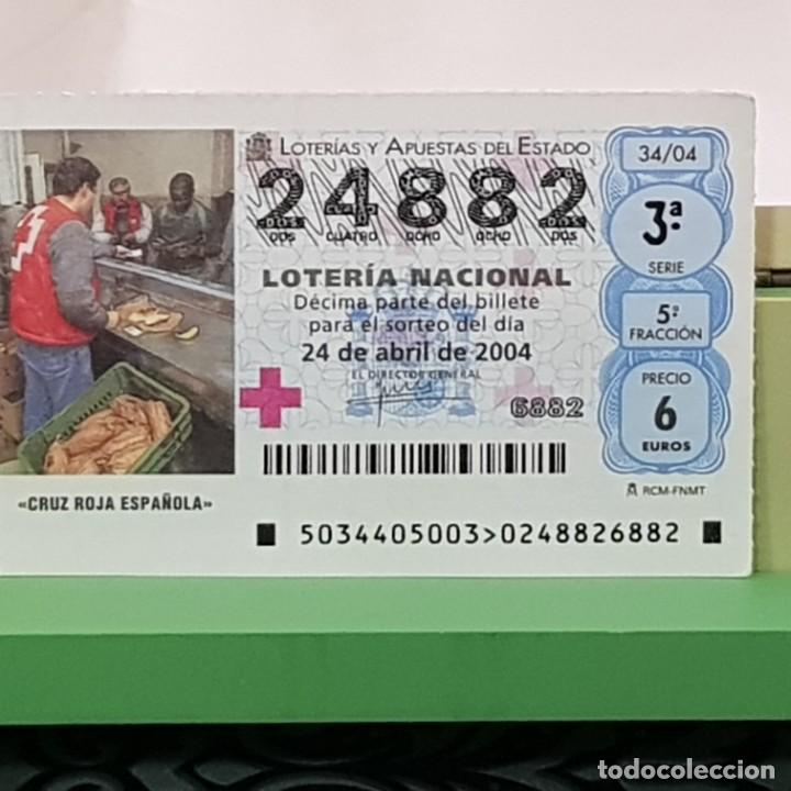 Lotteria Nationale Spagnola: LOTERIA NACIONAL, SORTEO 34/04, 24 ABRIL 2004, CRUZ ROJA ESPA&Ntilde;OLA, N&ordm; 24882
