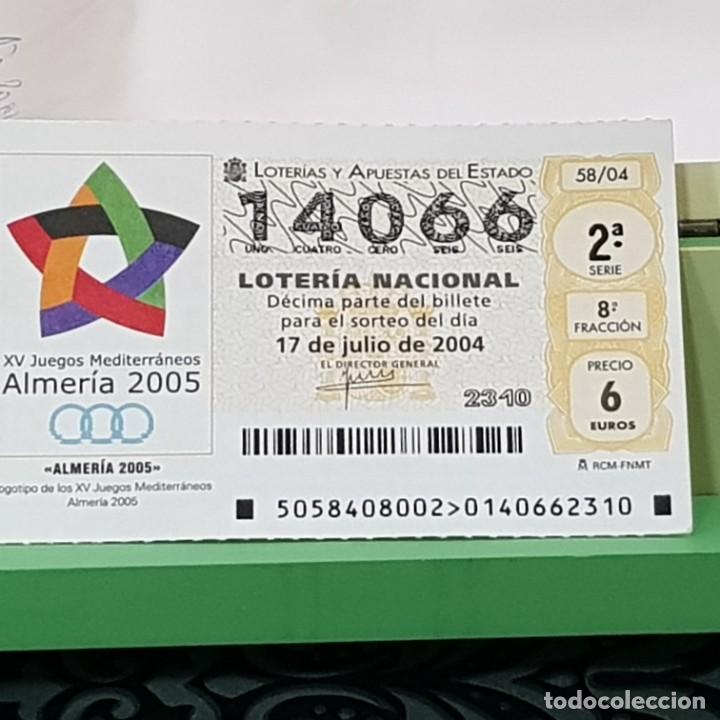 Lotaria Nacional: LOTERIA NACIONAL, SORTEO 58/04, 17 JULIO 2004, XV JUEGOS MEDITERR&Aacute;NEOS ALMER&Iacute;A 2005, N&ordm; 14066