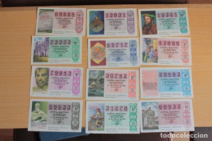 National Spanish Lottery: COLECCION LOTERIA NACIONAL COMPLETA DE 1983, DE 50 DECIMOS