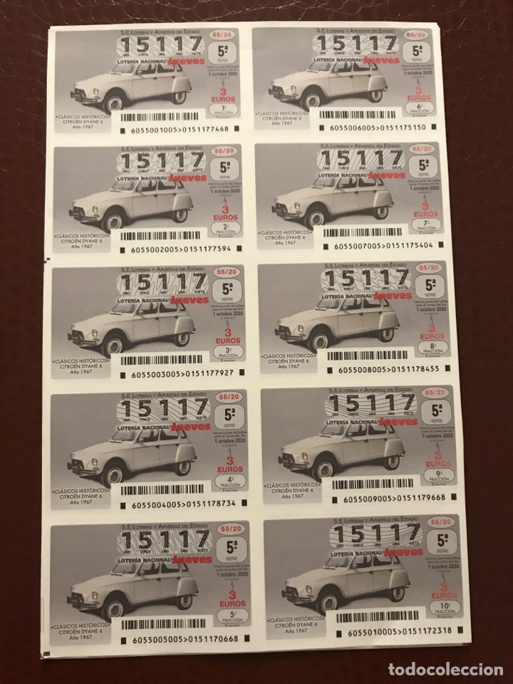 Nationale spanische Lotterie: Loteria A&ntilde;o 2020 sorteo 55 Billete completo
