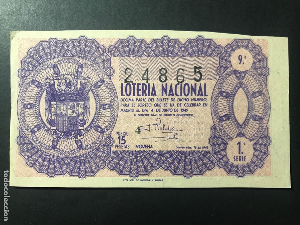 Loter&iacute;a Nacional: Loteria A&ntilde;o 1949 sorteo 16