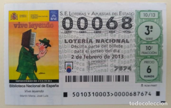 National Spanish Lottery: Loter&iacute;a Nacional, sorteo 10/13, n&uacute;mero 00068, bajo