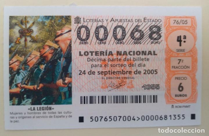 National Spanish Lottery: Loter&iacute;a Nacional, sorteo 76/05, n&uacute;mero 00068, bajo