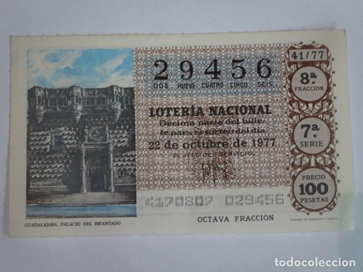 Loterie Nationale: LOTERIA NACIONAL 22/10/1977. ADM VALD&Eacute;S, BARCELONA