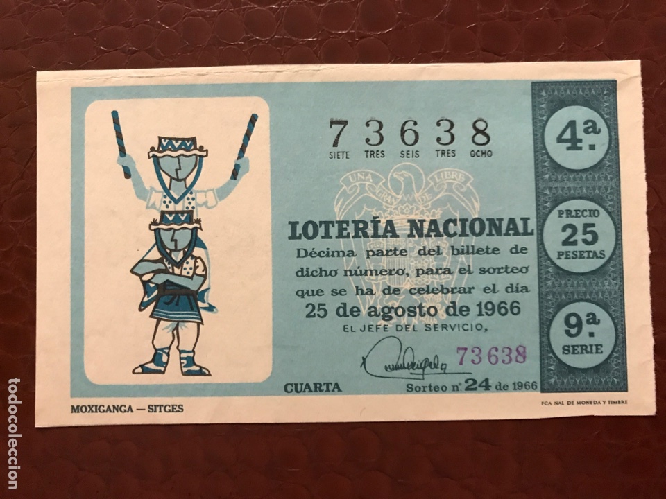 Loter&iacute;a Nacional: Loteria A&ntilde;o 1966 sorteo 24