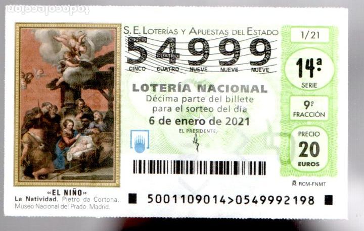 Loter&iacute;a Nacional: LOTER&Iacute;A NACIONAL - 6 DE ENERO DE 2021 - SORTEO 1 - OBRA EN MUSEO DEL PRADO (MADRID -