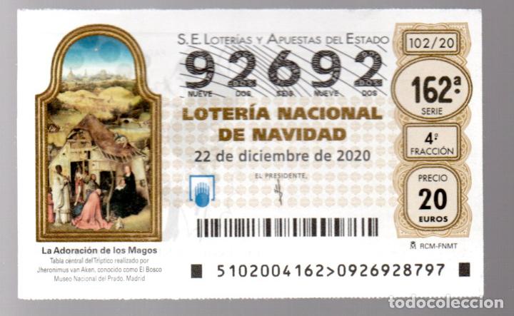 Loter&iacute;a Nacional: LOTERIA NACIONAL - 22 DE DICIEMBRE DE 2020 - LA ADORACI&Oacute;N DE LOS REYES MAGOS (MUSEO DEL PRADO) -
