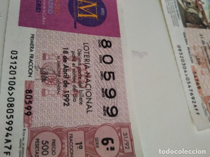 Lotaria Nacional: C-MARIA CUPON LOTERIA NACIONAL CAPITAL EUROPEA DE LA CULTURA MADRID 18 DE ABRIL DE 1992