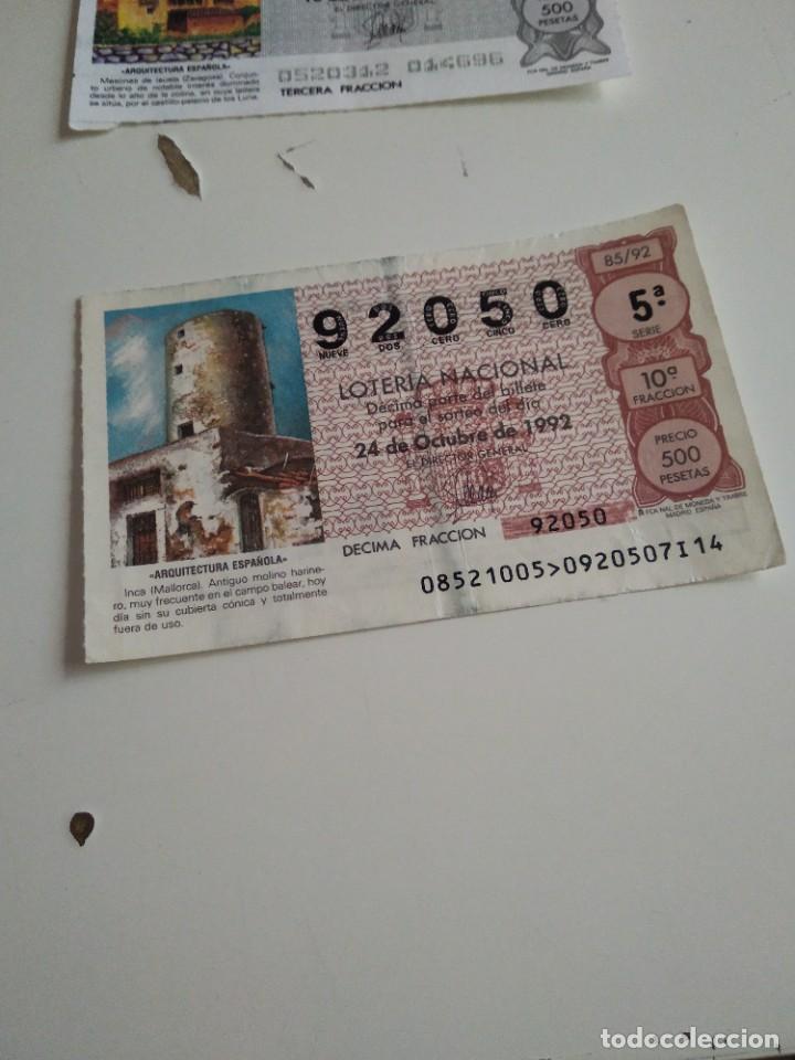 Lotaria Nacional: C-MARIA CUPON LOTERIA NACIONAL ARQUITECTURA ESPA&Ntilde;OLA 24 DE OCTUBRE DE 1992