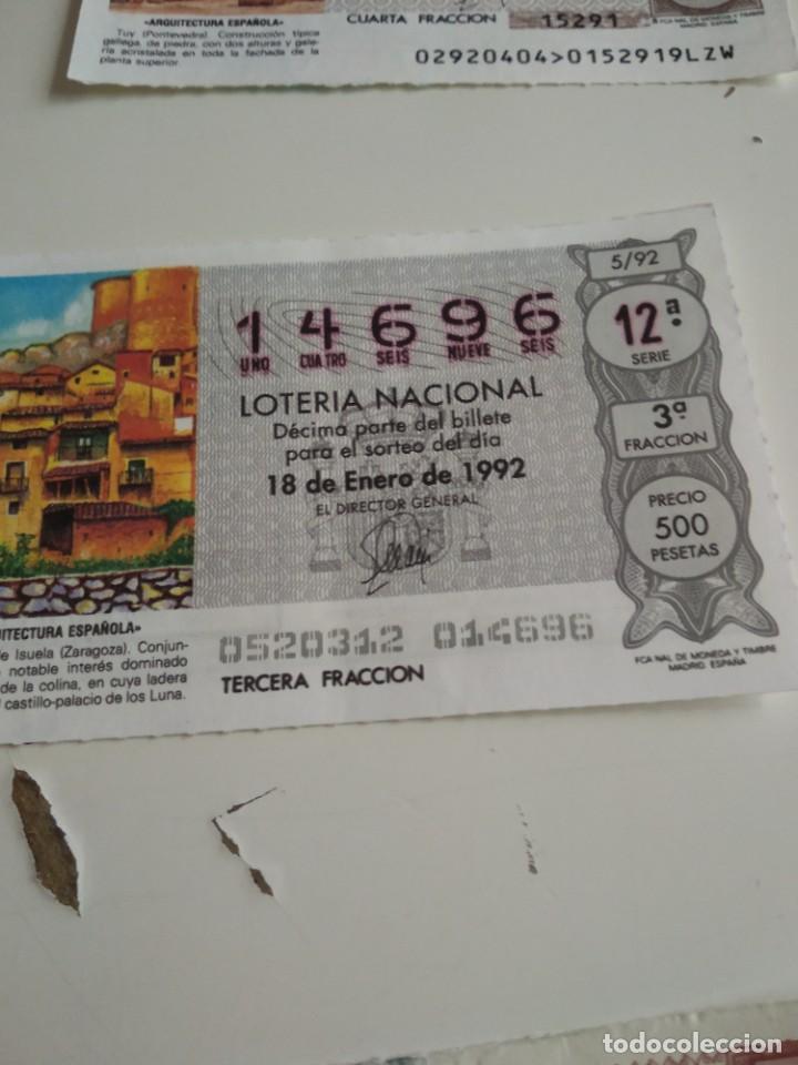Lotaria Nacional: C-MARIA CUPON LOTERIA NACIONAL ARQUITECTURA ESPA&Ntilde;OLA 18 DE ENERO DE 1992