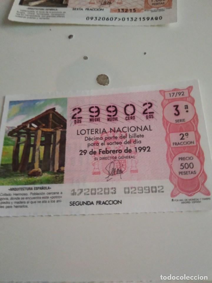 Lotaria Nacional: C-MARIA CUPON LOTERIA NACIONAL ARQUITECTURA ESPA&Ntilde;OLA 29 DE FEBRERO DE 1992