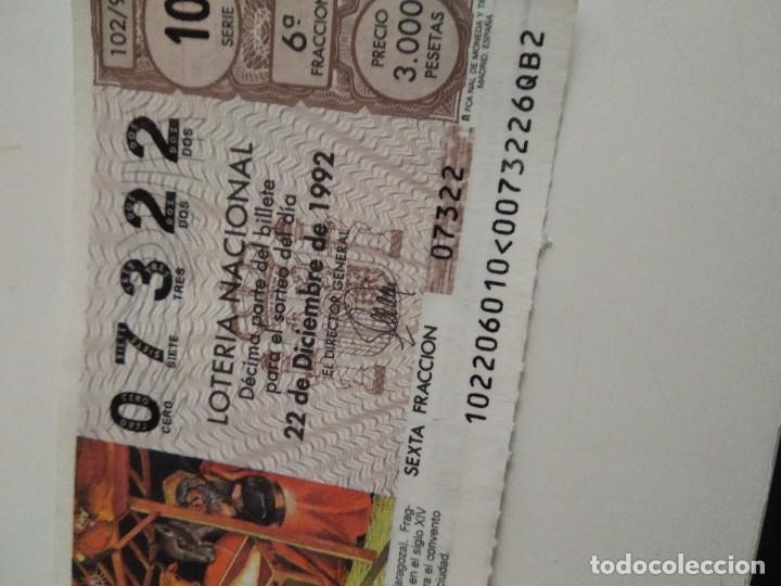 National Spanish Lottery: C-MARIA CUPON LOTERIA NACIONAL NATIVIDAD MUSEO DE ZARAGOZA 22 DE DICIEMBRE DE 1992
