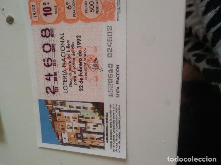 National Spanish Lottery: C-MARIA CUPON LOTERIA NACIONAL ARQUITECTURA ESPA&Ntilde;OLA 22 DE FEBRERO DE 1992