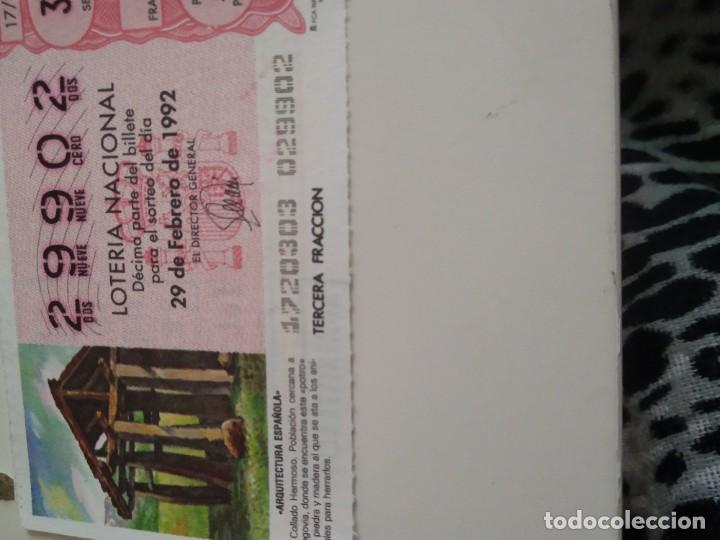 National Spanish Lottery: C-MARIA CUPON LOTERIA NACIONAL ARQUITECTURA ESPA&Ntilde;OLA 29 DE FEBRERO DE 1992