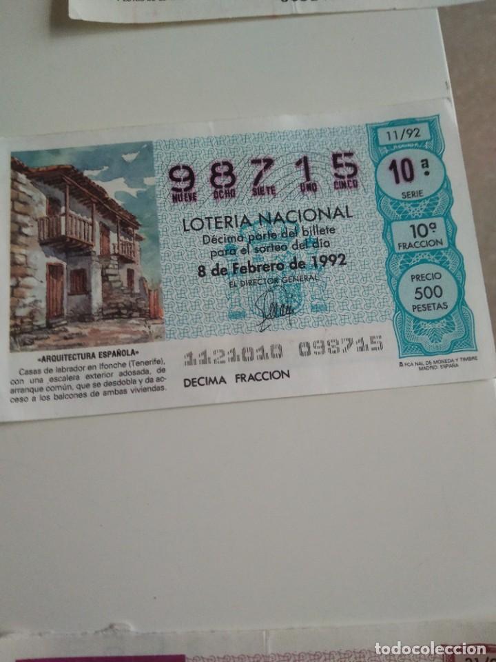 National Spanish Lottery: C-MARIA CUPON LOTERIA NACIONAL ARQUITECTURA ESPA&Ntilde;OLA 8 DE FEBRERO DE 1992
