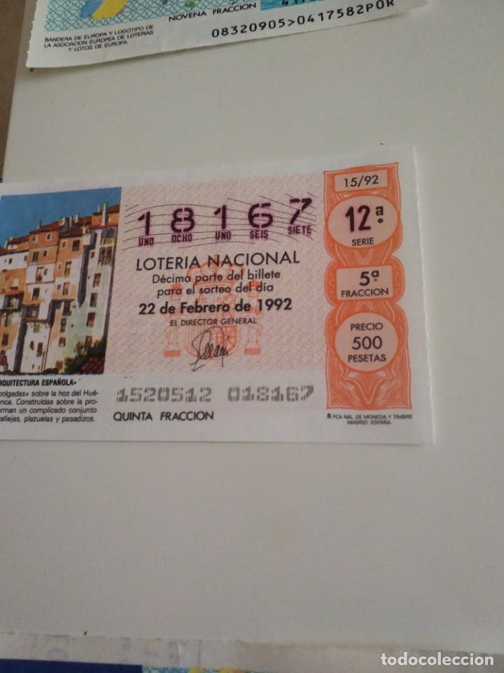 National Spanish Lottery: C-MARIA CUPON LOTERIA NACIONAL ARQUITECTURA ESPA&Ntilde;OLA 22 DE FEBRERO DE 1992