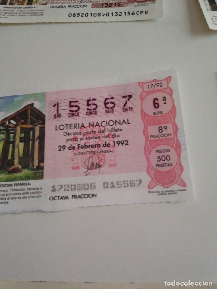 National Spanish Lottery: C-MARIA CUPON LOTERIA NACIONAL ARQUITECTURA ESPA&Ntilde;OLA 29 DE FEBRERO DE 1992