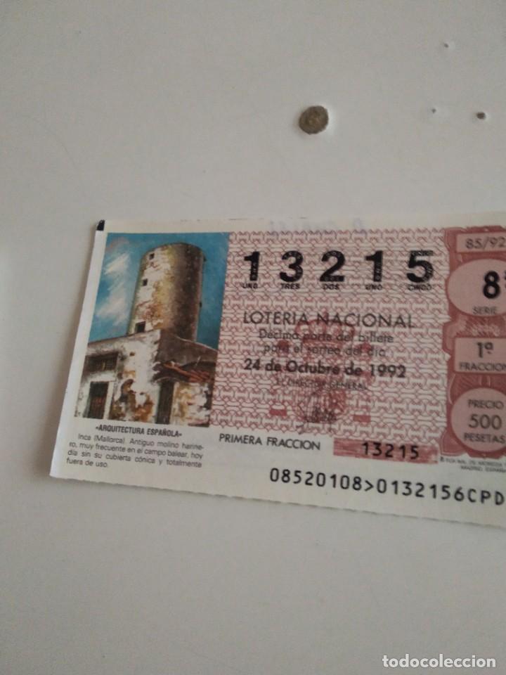 National Spanish Lottery: C-MARIA CUPON LOTERIA NACIONAL ARQUITECTURA ESP&Ntilde;AOLA 24 DE OCTUBRE DE 1992