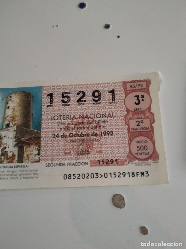 Loterie Nationale: C-MARIA CUPON LOTERIA NACIONAL ARQUITECTURA ESPA&Ntilde;OLA 24 DE OCTUBRE DE 1992
