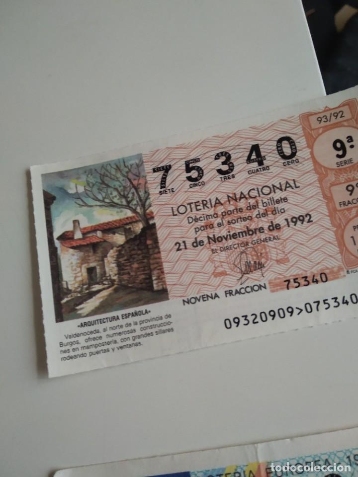 Loterie Nationale: C-MARIA CUPON LOTERIA NACIONAL ARQUITECTURA ESPA&Ntilde;OLA 21 DE OCTUBRE DE 1992