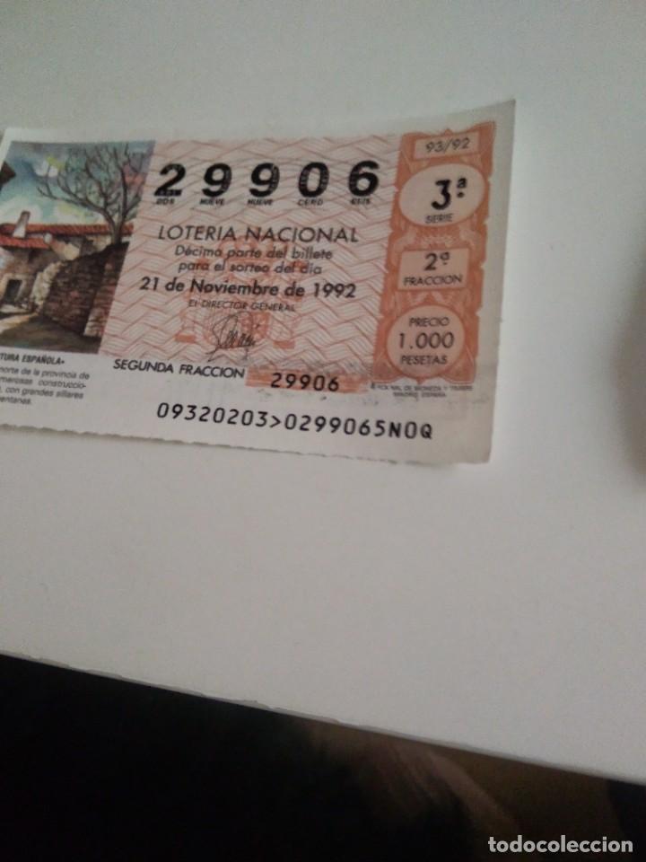 Loterie Nationale: C-MARIA CUPON LOTERIA NACIONAL ARQUITECTURA ESPA&Ntilde;OLA 21 DE OCTUBRE DE 1992