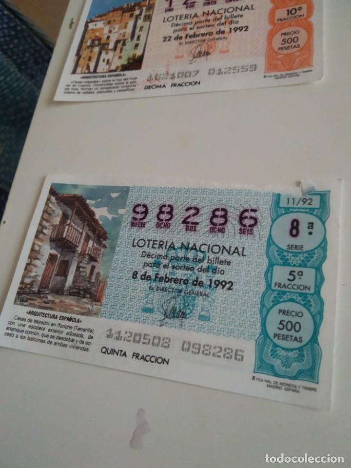 Loterie Nationale: C-MARIA CUPON LOTERIA NACIONAL ARQUITECTURA ESPA&Ntilde;OLA 8 DE FEBRERO DE 1992