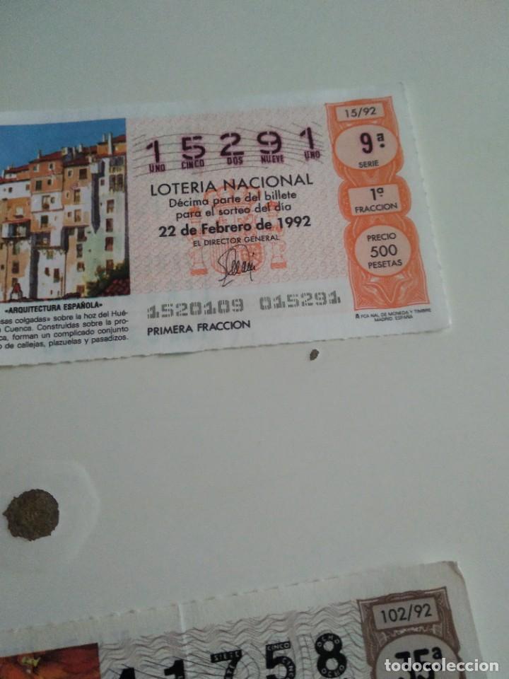 Loterie Nationale: C-MARIA CUPON LOTERIA NACIONAL ARQUITECTURA ESPA&Ntilde;OLA 22 DE FEBRERO DE 1992