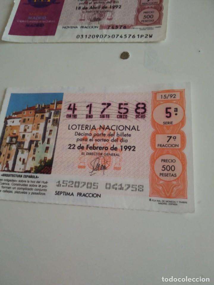 Loterie Nationale: C-MARIA CUPON LOTERIA NACIONAL ARQUITECTURA ESPA&Ntilde;OLA 22 DE FEBRERO DE 1992