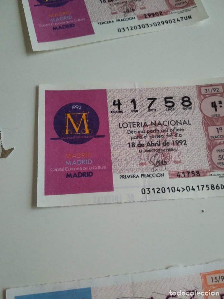 National Spanish Lottery: C-MARIA CUPON LOTERIA NACIONAL CAPITAL EUROPEA DE LA CULTURA 18 DE ABRIL DE 1992
