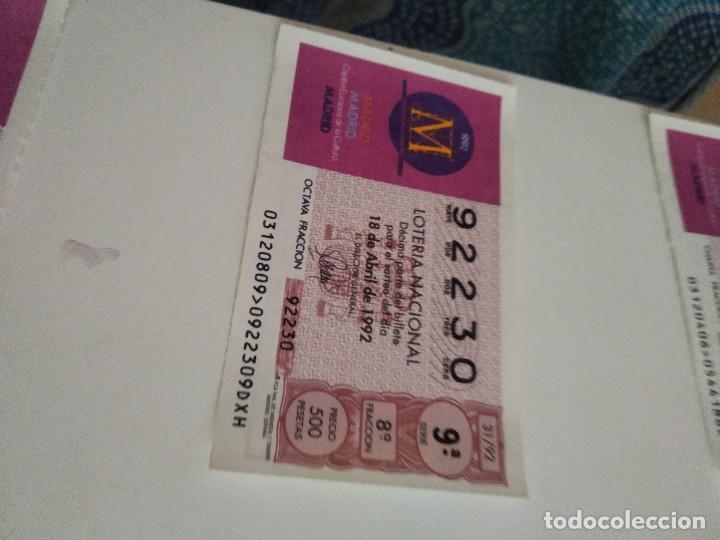 National Spanish Lottery: C-MARIA CUPON LOTERIA NACIONAL CAPITAL EUROPEA DE LA CULTURA 18 DE ABRIL DE 1992