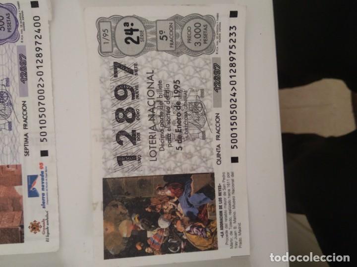 Nationale spanische Lotterie: C-T290T CUPON LOTERIA NACIONAL LA ADORACION DE LOS REYES 5 DE ENERO DE 1995