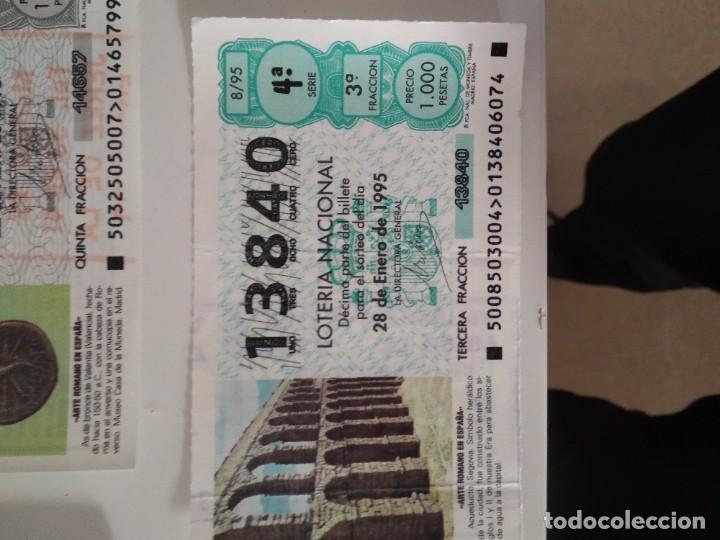 Nationale spanische Lotterie: C-T290T CUPON LOTERIA NACIONAL ARTE ROMANO EN ESPA&Ntilde;A 28 DE ENERO DE 1995