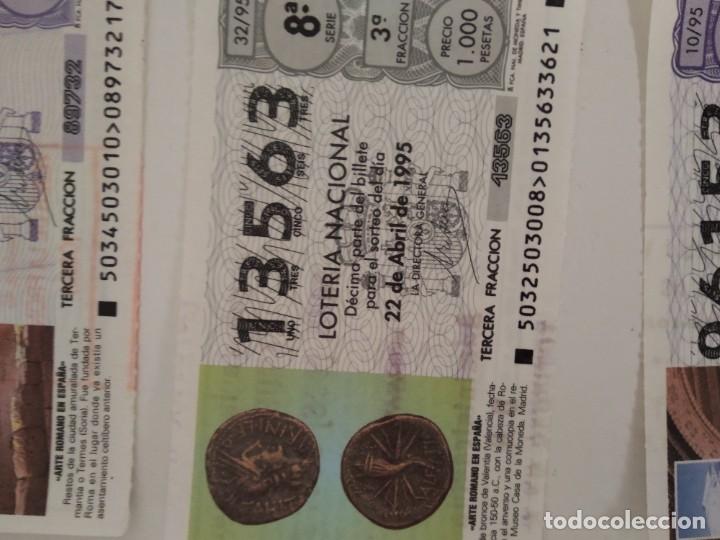 Nationale spanische Lotterie: C-T290T CUPON LOTERIA NACIONAL ARTE ROMANO EN ESPA&Ntilde;A 22 DE ABRIL DE 1995