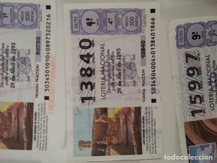 Nationale spanische Lotterie: C-T290T CUPON LOTERIA NACIONAL ARTE ROMANO EN ESPA&Ntilde;A 29 DE ABRIL DE 1995