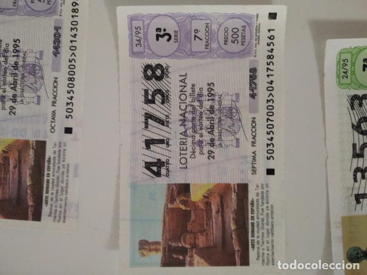 Nationale spanische Lotterie: C-T290T CUPON LOTERIA NACIONAL ARTE ROMANO EN ESPA&Ntilde;A 29 DE ABRIL DE 1995