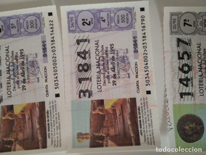 Nationale spanische Lotterie: C-T290T CUPON LOTERIA NACIONAL ARTE ROMANO EN ESPA&Ntilde;A 29 DE ABRIL DE 1995