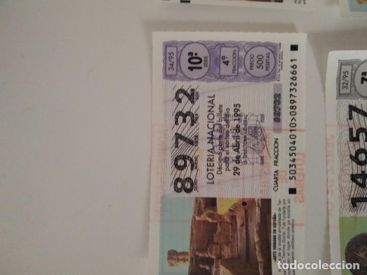 Nationale spanische Lotterie: C-T290T CUPON LOTERIA NACIONAL ARTE ROMANO EN ESPA&Ntilde;A 29 DE ABRIL DE 1995