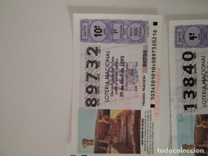 Nationale spanische Lotterie: C-T290T CUPON LOTERIA NACIONAL ARTE ROMANO EN ESPA&Ntilde;A 29 DE ABRIL DE 1995