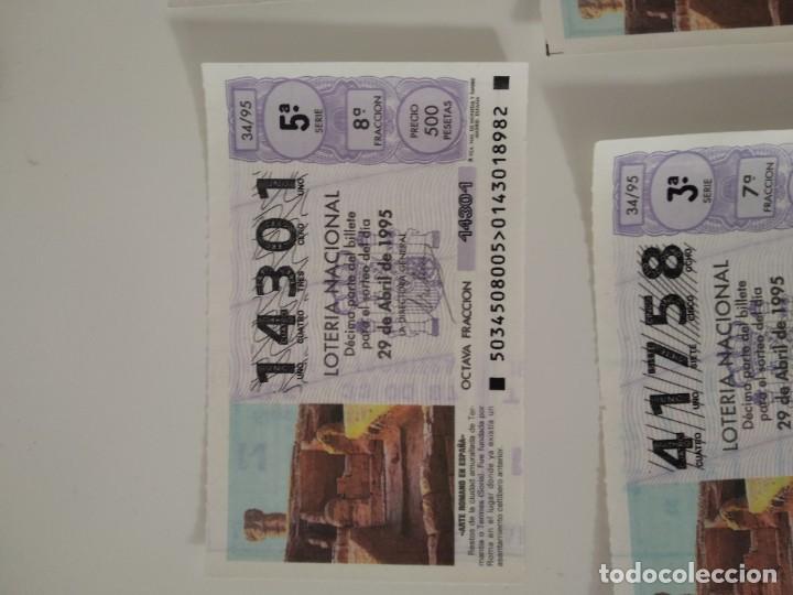 Nationale spanische Lotterie: C-T290T CUPON LOTERIA NACIONAL ARTE ROMANO EN ESPA&Ntilde;A 29 DE ABRIL DE 1995