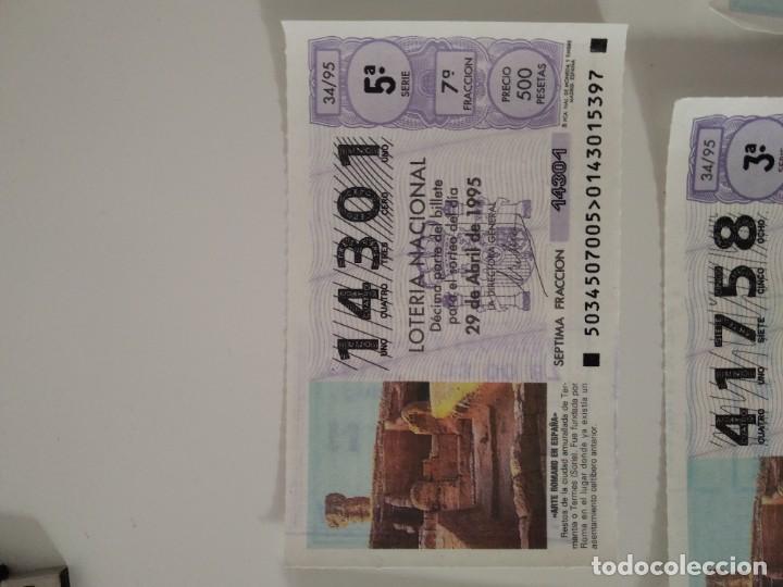 Nationale spanische Lotterie: C-T290T CUPON LOTERIA NACIONAL ARTE ROMANO EN ESPA&Ntilde;A 29 DE ABRIL DE 1995