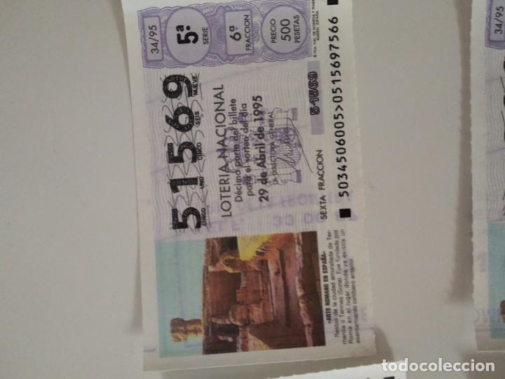 Nationale spanische Lotterie: C-T290T CUPON LOTERIA NACIONAL ARTE ROMANO EN ESPA&Ntilde;A 29 DE ABRIL DE 1995