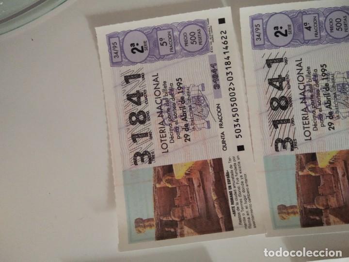 Nationale spanische Lotterie: C-T290T CUPON LOTERIA NACIONAL ARTE ROMANO EN ESPA&Ntilde;A 29 DE ABRIL DE 1995